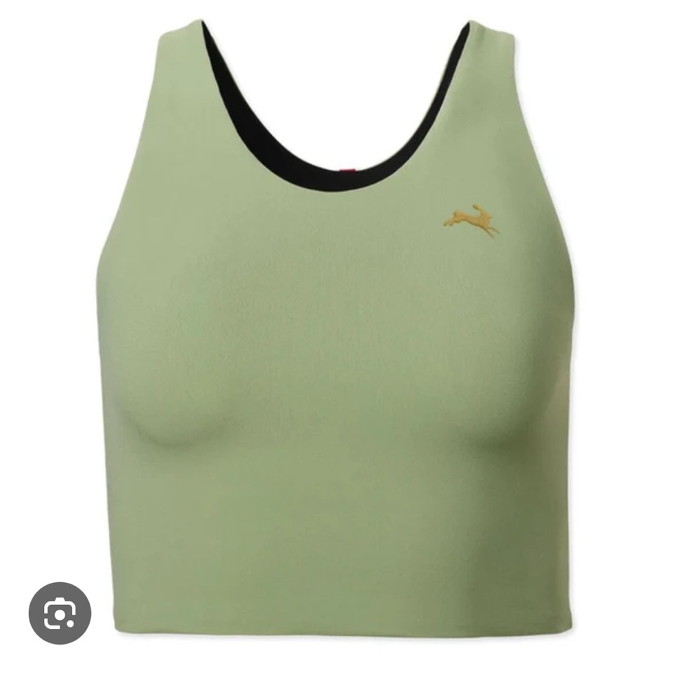 Lane Five Tracksmith Green Crop Top